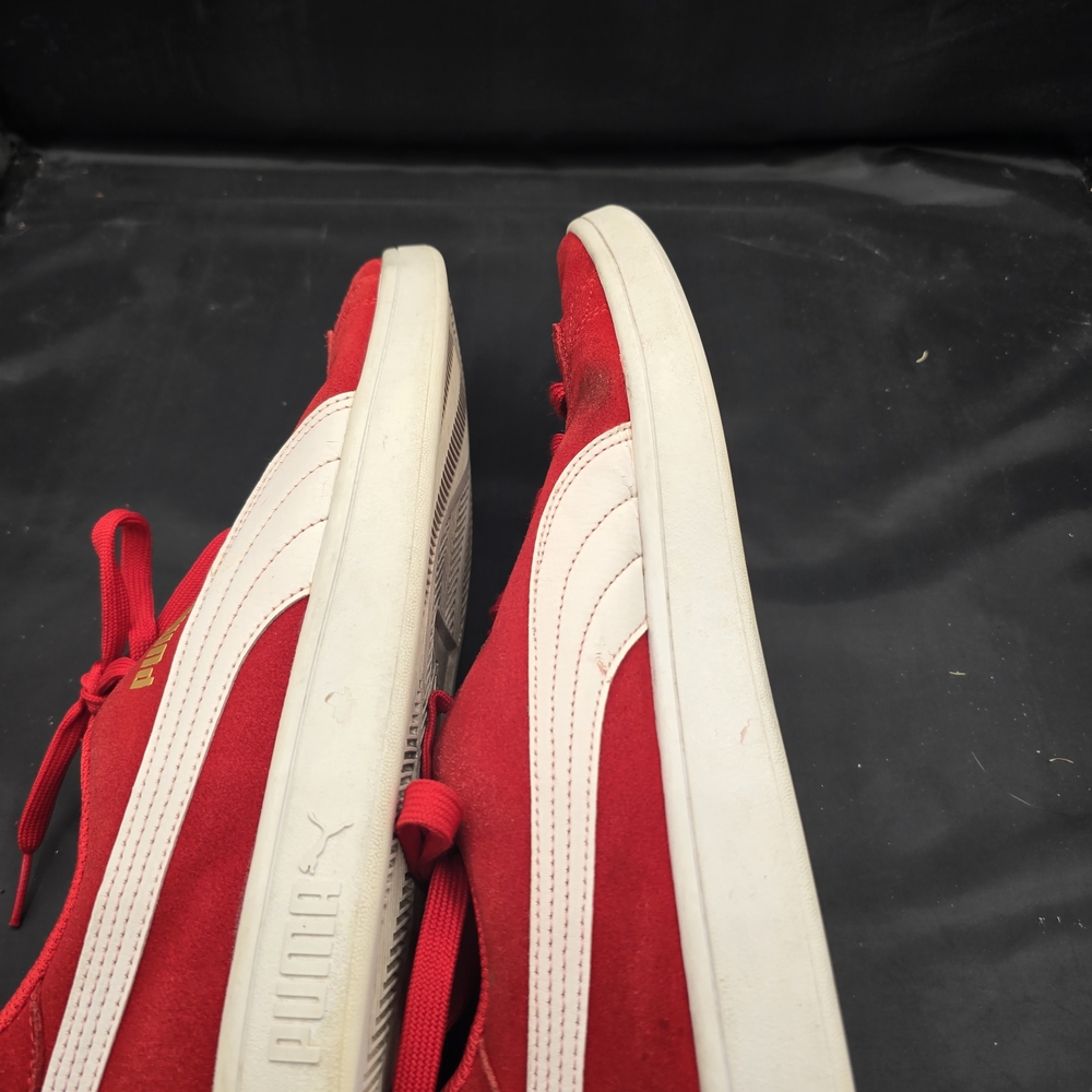 Puma Red and White Sneakers